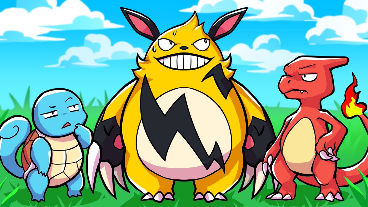 DobbsGaming's tweet photo. NEW video where @QjCosmic and I pick Pokemon based on Pals, then battle! Watch here: https://t.co/R8VPnr3DLA https://t.co/kYoQfG8oVF