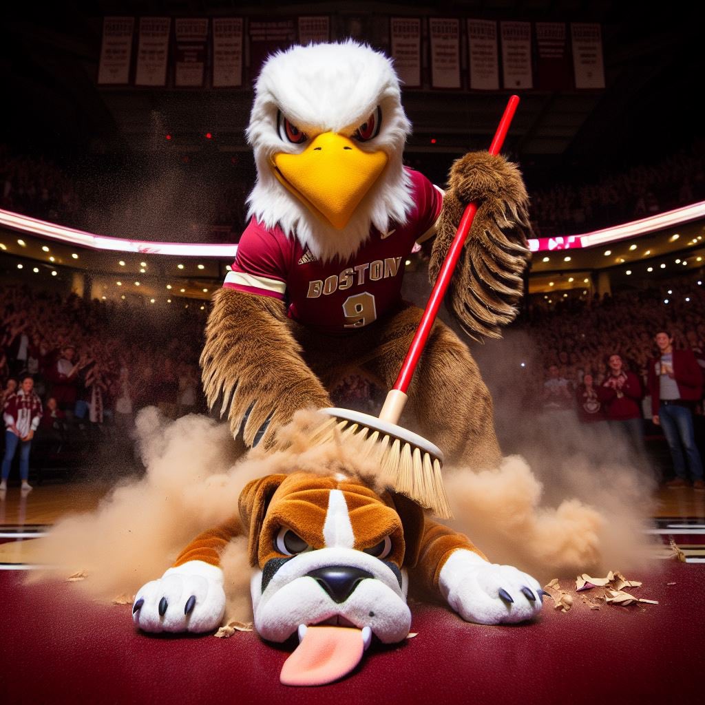 BarstoolBC's tweet image. LITTLE BRO BU GETS SWEPT