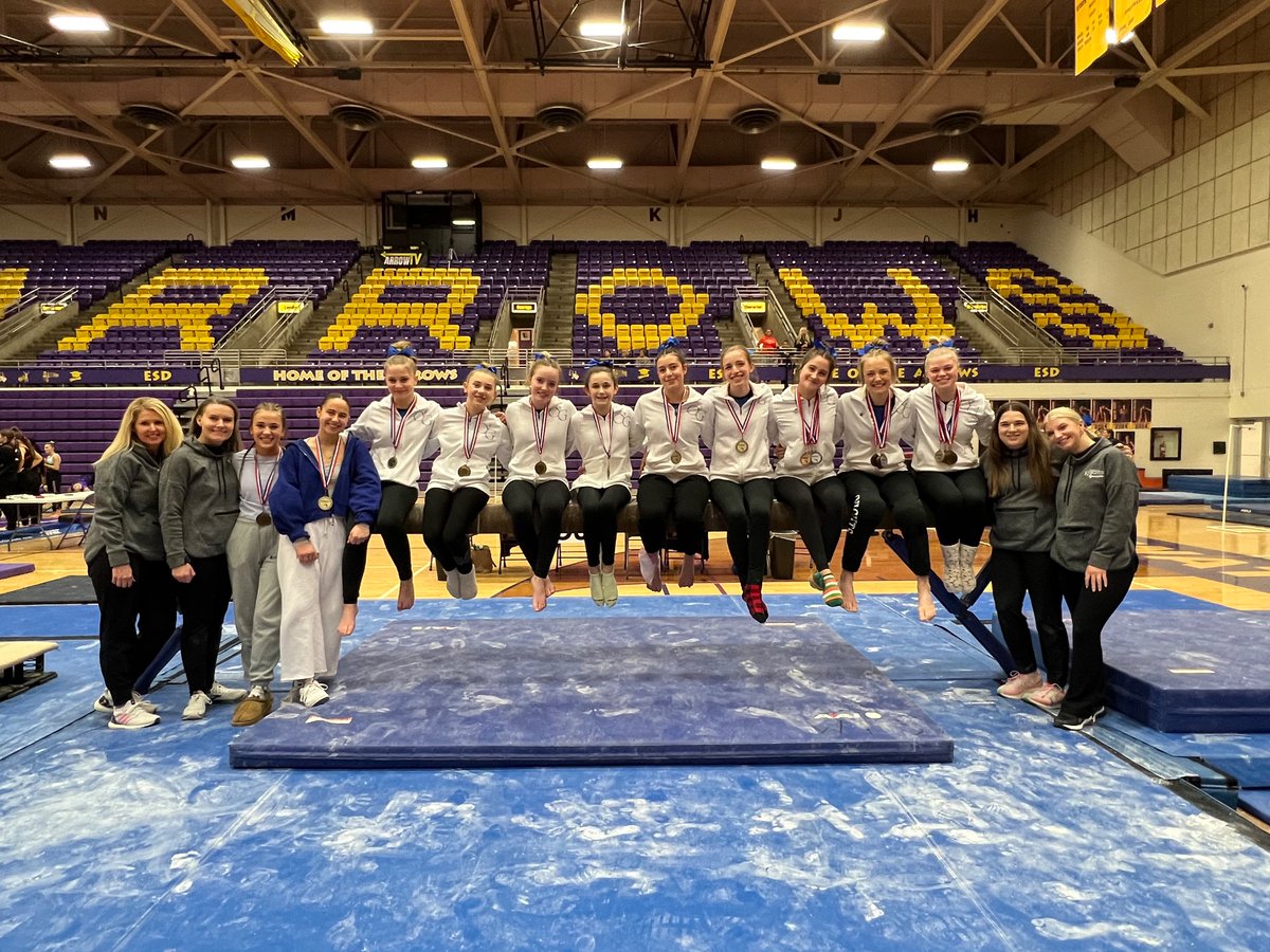 OG_Gymnastics's tweet photo. 🏆Qualifier champs! State bound!🏆 great work ladies 💙💪🏼 https://t.co/PW8x1aJwbW