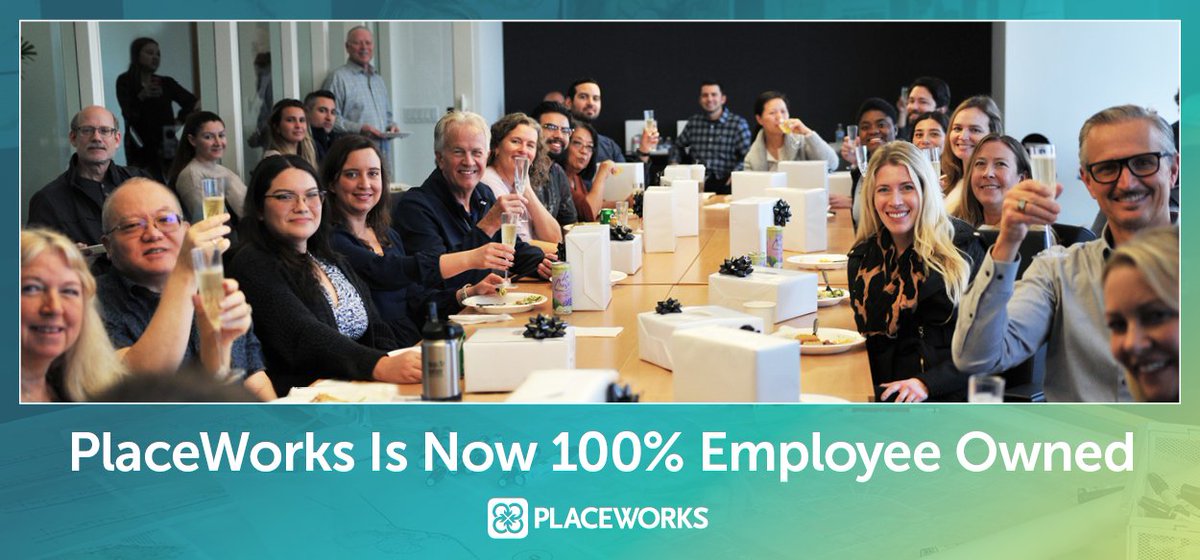 PlaceWorks's tweet image. We're proud to announce that PlaceWorks is now 100% employee owned. Read the full announcement: placeworks.com/news/placework…
#employeeownership #ESOP #TeamPlaceWorks