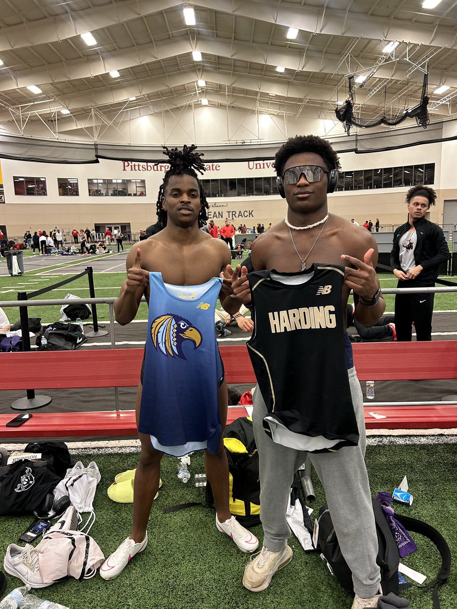 DCJagsTrack's tweet photo. Two #DCJagsTrack  greats! Alumni getting the opportunity to compete against each other at the next level! An accomplishment both worked hard to achieve! https://t.co/YCqCGqMSkg