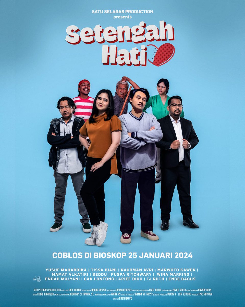 Cak Lontong (@c_lontong) on Twitter photo Tahun politik yg menggelitik dan penuh intrik bisa anda saksikan <a href="/filmsetengahati/">Setengah Hati</a> di bioskop kesayangan anda....sekarang! Jangan ketinggalan.
Tentukan pilihan anda nanti dengan bekal.nonton <a href="/filmsetengahati/">Setengah Hati</a>
#salamlemper Tahun politik yg menggelitik dan penuh intrik bisa anda saksikan <a href="/filmsetengahati/">Setengah Hati</a> di bioskop kesayangan anda....sekarang! Jangan ketinggalan.
Tentukan pilihan anda nanti dengan bekal.nonton <a href="/filmsetengahati/">Setengah Hati</a>
#salamlemper
