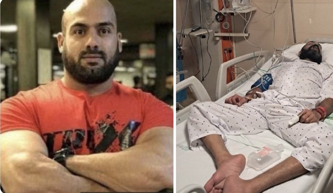 #KhaledPirzadeh, an Iranian human rights advocate & political prisoner has been transported to hospital and is currently in critical condition.
Pirzadeh, a former bodybuilding champion, is known for his advocacy for the restoration of Iran's constitutional monarchy.