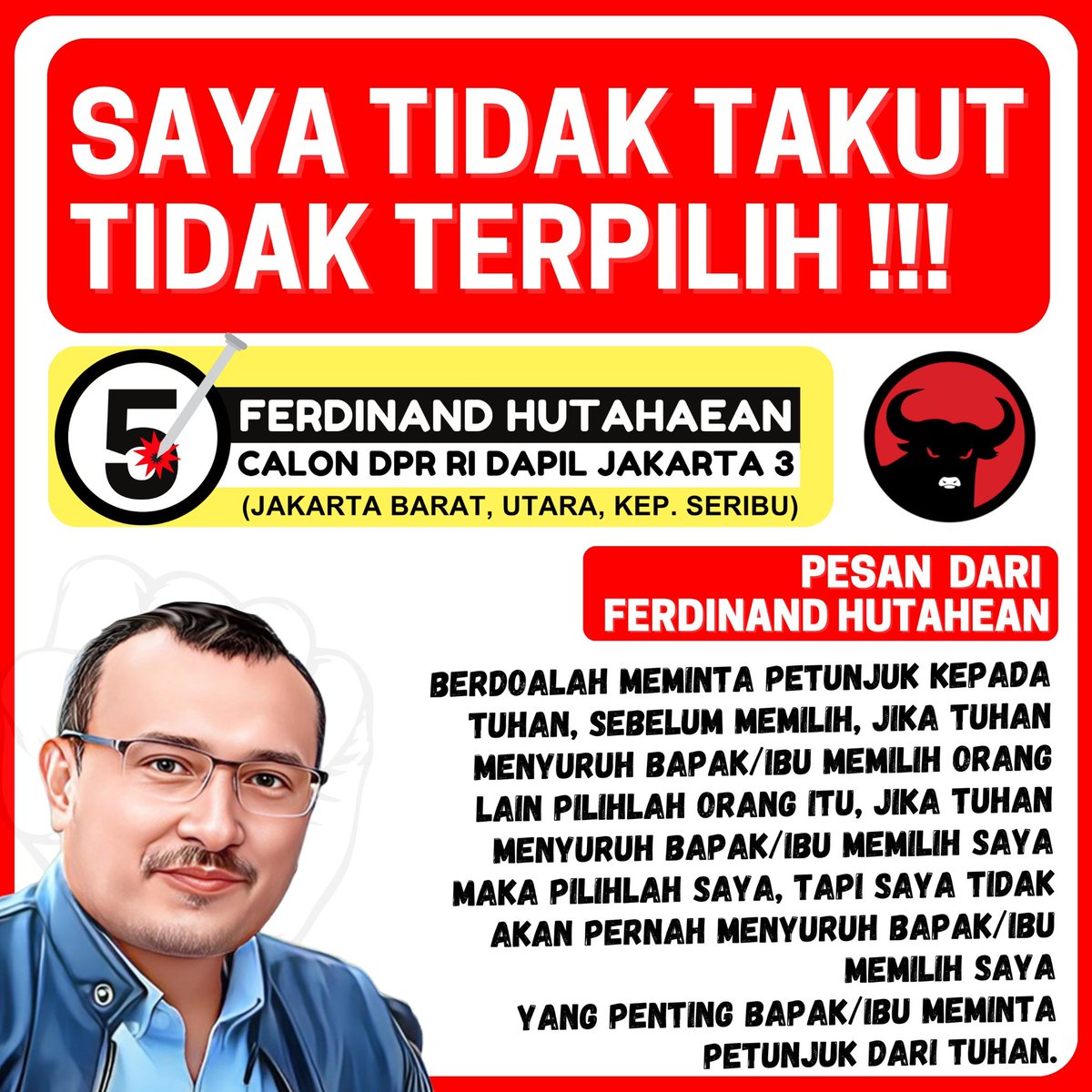 ferdinand_mpu's tweet photo. Ucapkan doamu, minta hikmat Tuhan sebelum memilih..!! https://t.co/eii00JW0j1