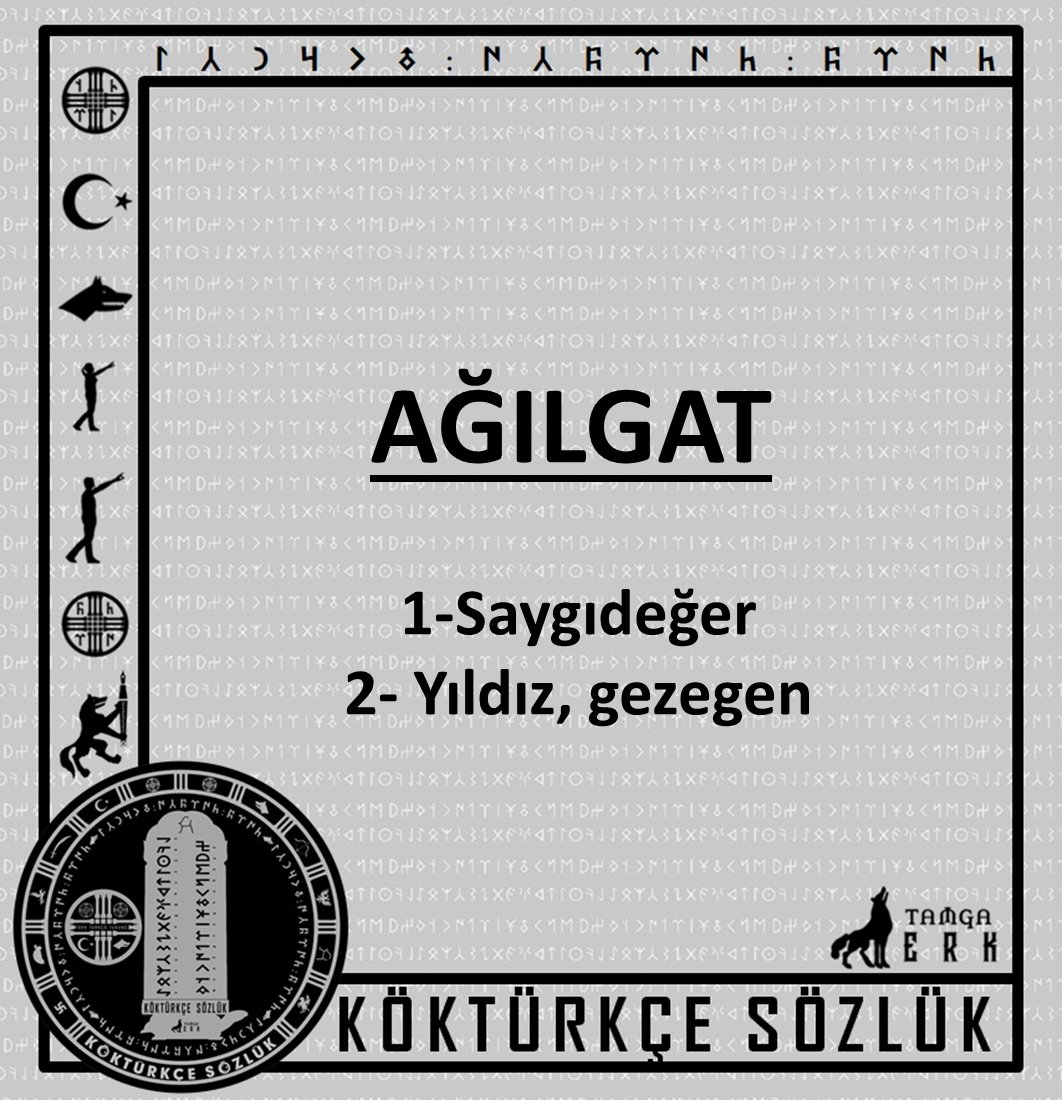 KÖKTÜRKÇE SÖZLÜK tweet media