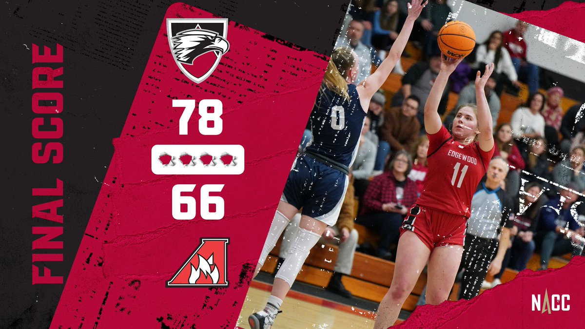 Another NACC win for <a href="/edgewoodwbb/">Edgewood Women’s Basketball</a> 

🏀Eagles 78, Alverno 66
🏀 <a href="/JaydenNortier14/">Jayden Nortier</a> 25 points
🏀 <a href="/guerrviv_13/">Vivian</a> 15 points, 12 rebounds
🏀 <a href="/kallienorby/">Kallie Norby</a> 15 points, 7 rebounds, 4 assists
🏀 <a href="/KenzieSenffner/">Kenzie Senffner</a> 12 points, 8 rebounds, 4 assists
🏀Vesperman 6 assists

EC now 10-9, 9-1 NACC