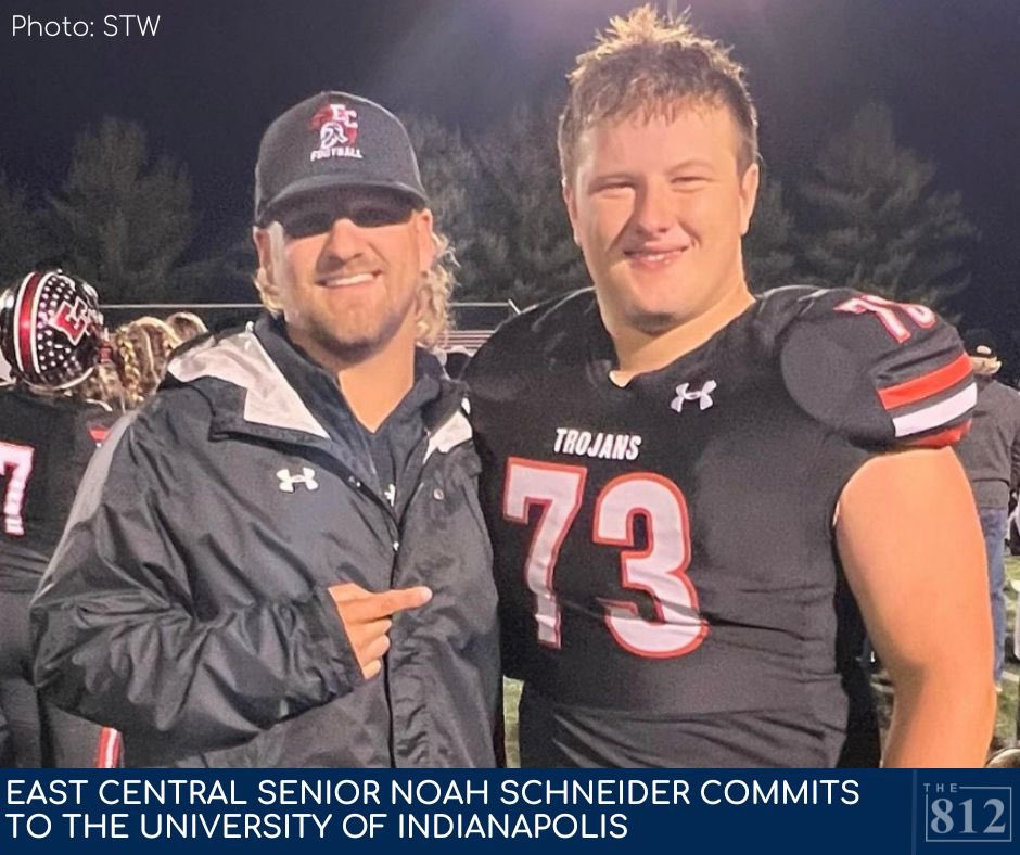 812now's tweet photo. Another member of the state champion Trojans will play college football. 

Standout offensive lineman Noah Schneider announced his commitment to the University of Indianapolis on Saturday night. 📸: @_stdub https://t.co/gDC8SK8l13