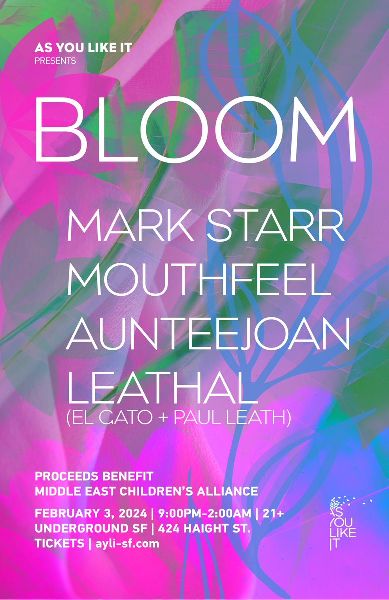 Next Saturday at <a href="/underground_sf/">UNDERGROUND SF</a> ! So very excited for this - come through!