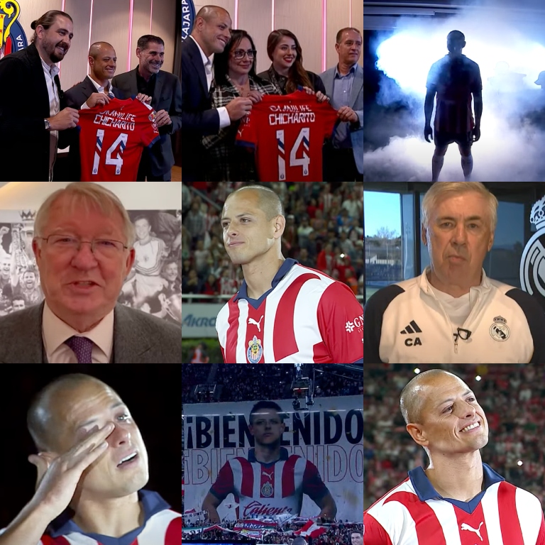 ➤ El estadio Akron se llenó (50,000 aficionados).
➤ Su familia lo acompañó. 
➤ Sus ex compañeros fueron a verlo.
➤ La plantilla completa se presentó para darle la bienvenida. 
➤ Acto institucional espectacular.
➤ Mensaje de Sir Alex Ferguson y Carlo Ancelotti.
➤ Mosaico