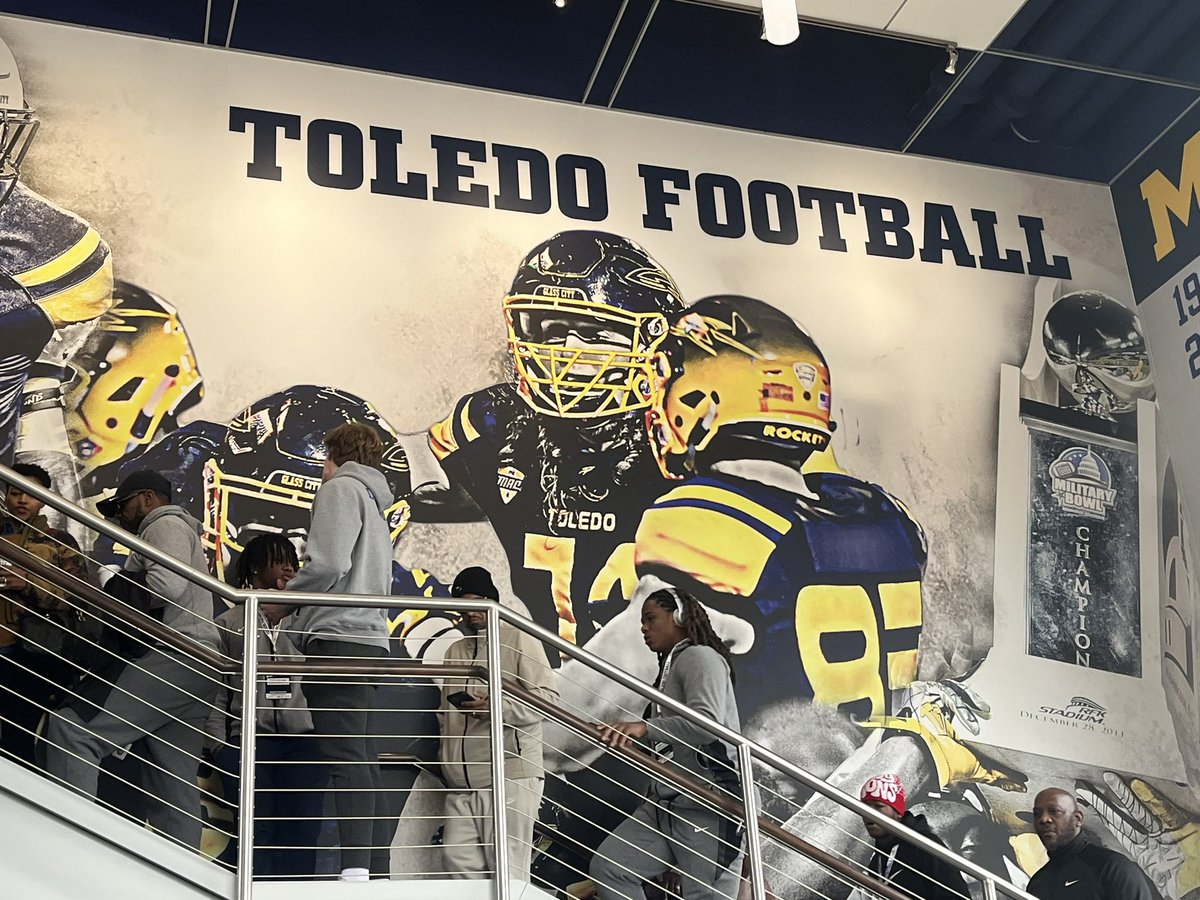 I had a great time today @ToledoFB junior day! Thank you @CoachCandle @BrooksJenkins for your hospitality 🚀 🚀