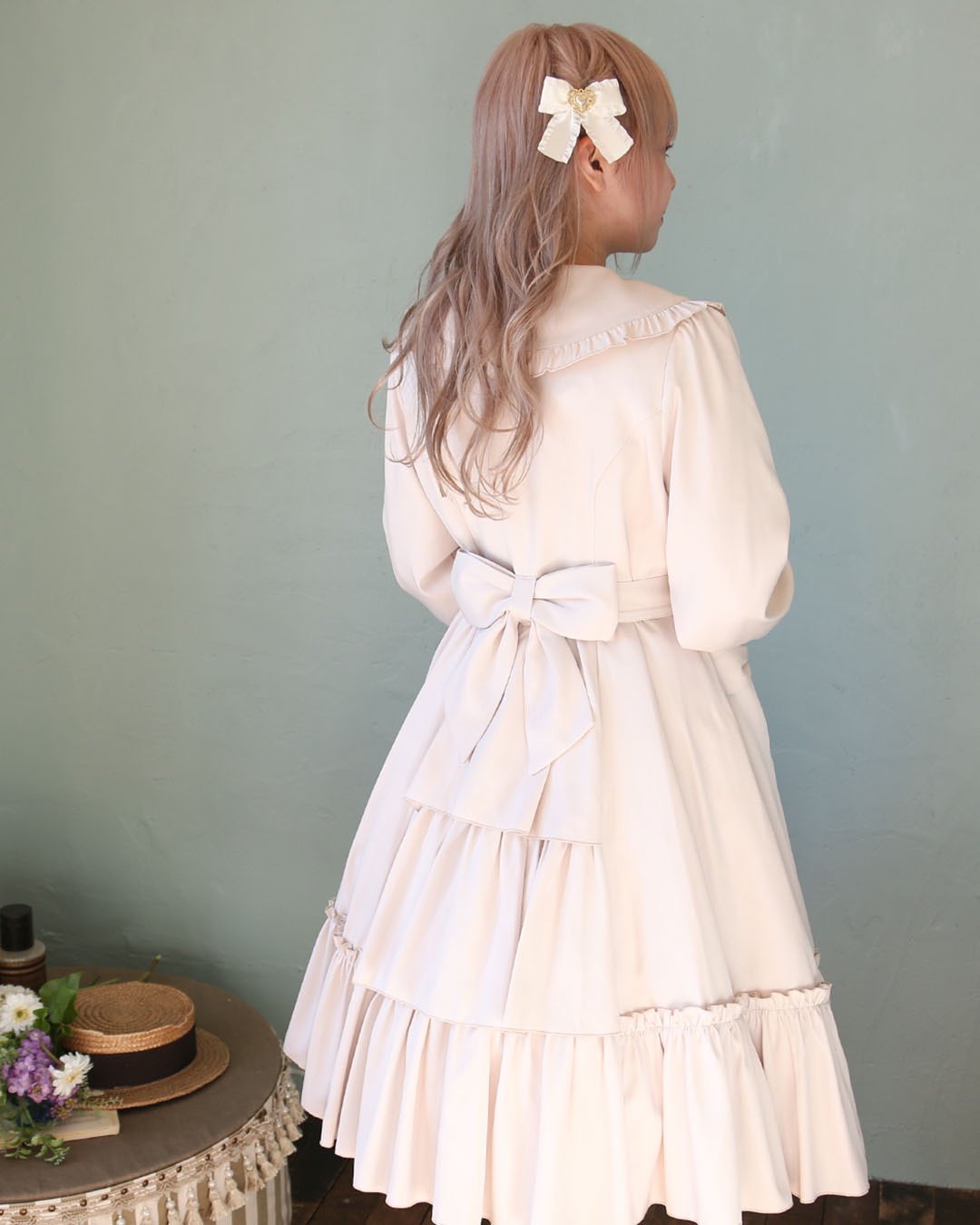 Amavel Dolly Ribbonケープトレンチコート 【公式通販】