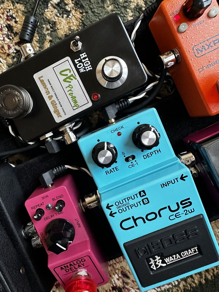 tarodaitoyamano's tweet image. CE-2wでの擬似BOSSCE-1セッティング。
これでCE-1のintensity 12時くらいかな。
プリアンでのlevel control 12時くらい。
他のCE-2wオーナーさん
どんなセッティングされてますか？
#BOSS
#CE1
#CE2w