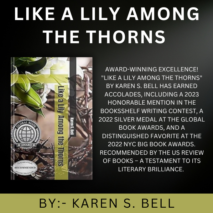 BookKnocks's tweet photo. Like a Lily Among the Thorns by Karen S. Bell is a literary gem that seamlessly blends fantasy with themes of environmental activism and personal growth. #Contemporary #Metaphysical #FantasyFic @karensuebell https://t.co/noKSyYZEzp https://t.co/LB7m59bexd