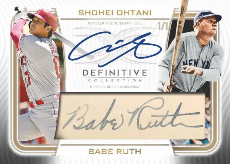 昨年スポーツカード会社Toppsから販売のDefinitive Collectionという 