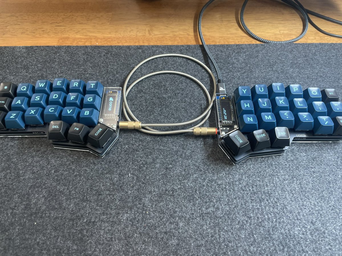 かんせーい 3台目の自作キーボードはCorne