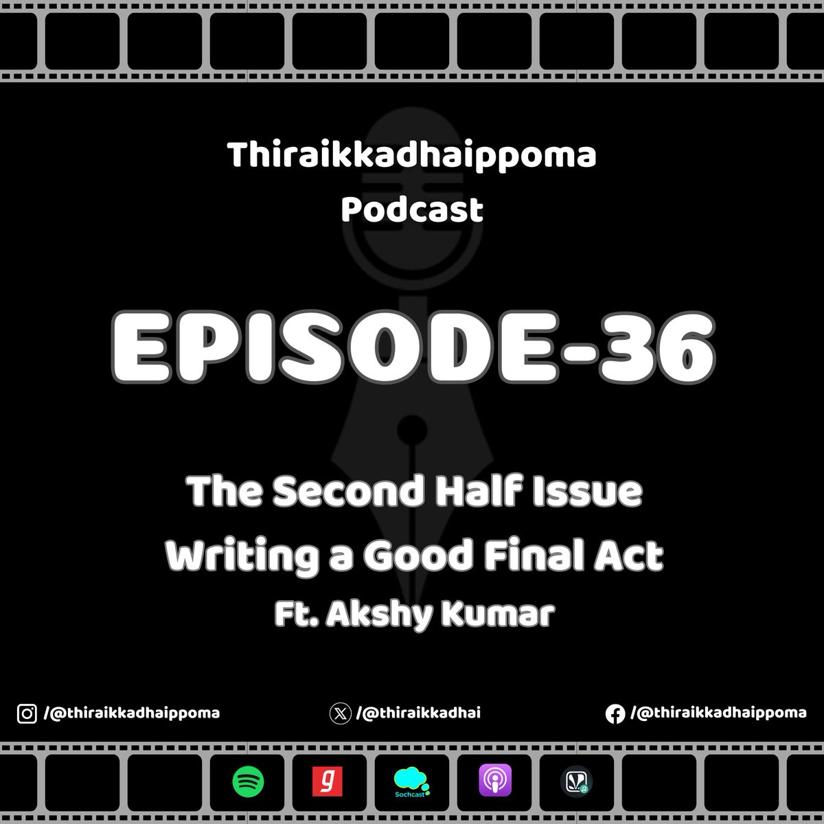 thiraikkadhai's tweet photo. In this episode, screenwriter and film buff Akshy Kumar discusses the weak second half in recent Tamil films. He also explains how that can be fixed with classic movie examples.

Listen now: https://t.co/xHCsMhBfc2

#TamilPodcast #CinemaPodcast #ScreenplayPodcast #TKPS https://t.co/iYitiolniB