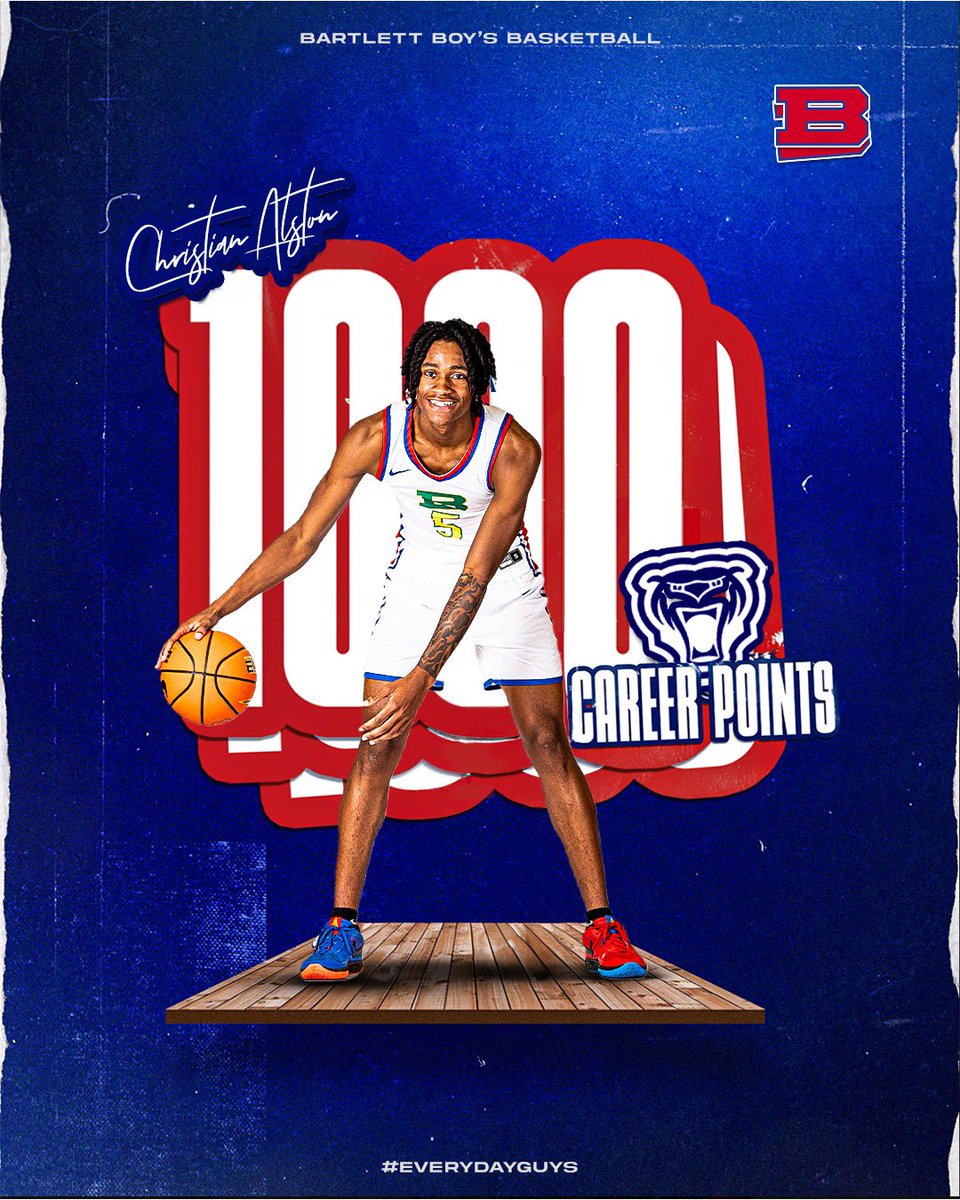 🚨 MILESTONE ALERT 🚨

Congratulations to Christian Alston for scoring his 𝟏,𝟎𝟎𝟎 𝐂𝐀𝐑𝐄𝐄𝐑 𝐏𝐎𝐈𝐍𝐓 in tonight win over Cottage Hill Christian! 

#EveryDayGuys | #BuiltToLast