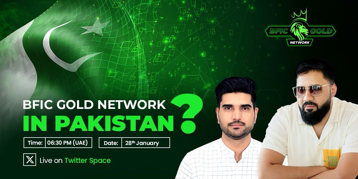 BFIC Gold Network in Pakistan❓

Unravel the mystery &
Get ready to dive into the details in an exclusive Twitter Space 🔥

🌐 x.com/i/spaces/1ypKd…

Time:
06:30 𝐏𝐌 🇦🇪
07:30 𝐏𝐌 🇵🇰
08:00 𝐏𝐌 🇮🇳
08:30 𝐏𝐌 🇧🇩
#BFICGoldNetwork #BFICGold #BGold #BGoldToken #Mystery