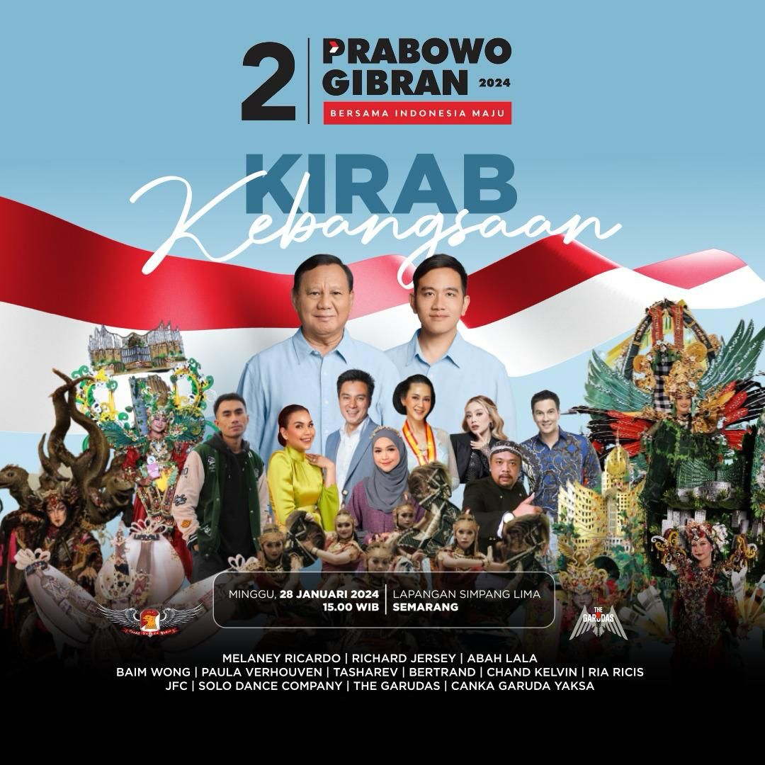 Saatnya kita bersatu untuk menjemput kemenangan
#KirabKebangsaan02