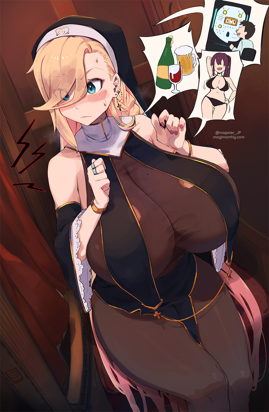 MAGISTER. ✍️🔞 art in bio on X: 「神父様、駄目だこの人…早く何とかしないと…！」  t.coFsO04tkNDH  X