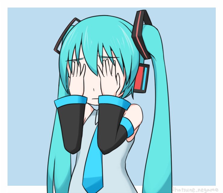 初音ミク 「」|はつねネガメのイラスト