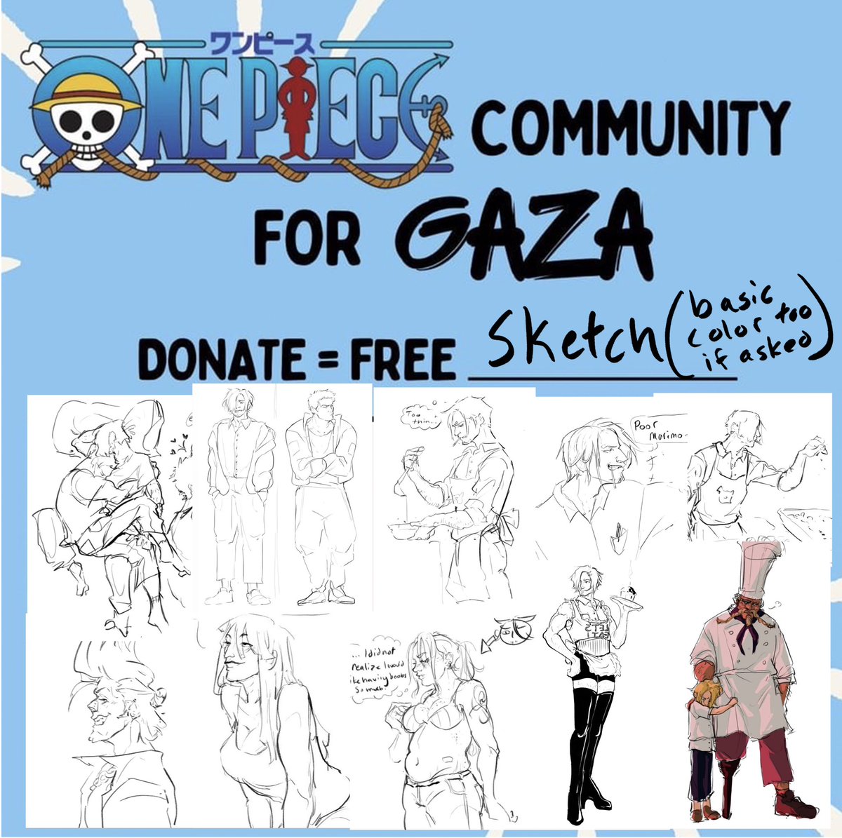 dried_cervine's tweet photo. Hey I’m participating in #OPtwt4Gaza 

- Dm w proof of donation or e-sim purchase
- I’ll do multiple characters (up to 3), adult ships, simple bg or color

Please rt the original template, keep talking about Palestine🇵🇸 https://t.co/bm6hG3WQ50