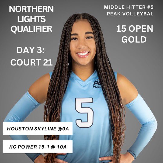 Last day of NLQ!! 
#goldbracket
#championshipday
#middlehitter
#peakvolleyball