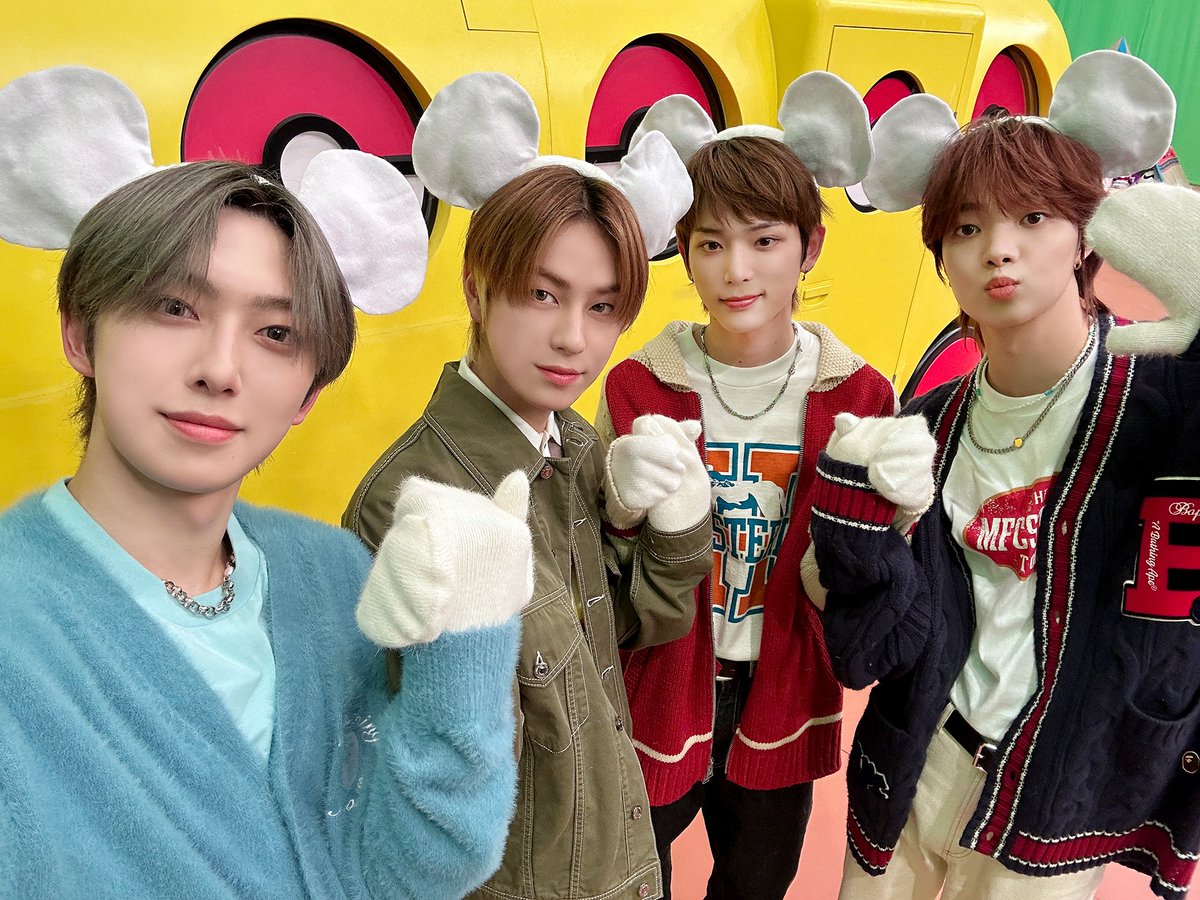 andteamglobal's tweet image. [#今日のandTEAM] 240128
@ Where Are You Going With Pokémon!?

We became the Pokémon #Tandemaus who are always together no matter what. &amp;amp;TEAM and LUNÉ are always together too, no matter what 💗

+ with Captain Pikachu 💛
#PokéWhere #andTEAM #EJ #FUMA #HARUA #TAKI @andTEAMofficial