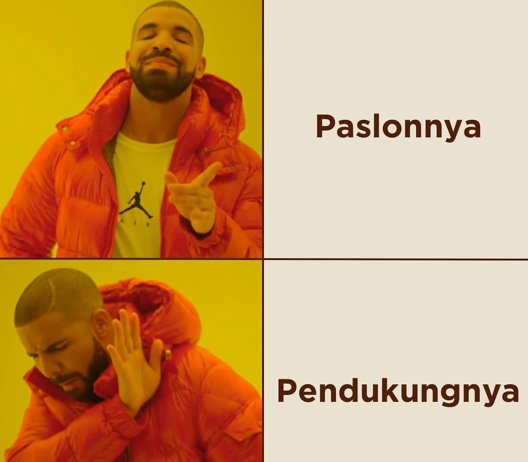 Realita saat ini dan terjadi hampir di semua Paslon.

Sangat lumrah terjadi, karena Paslon itu sendiri tidak bisa memilih mau didukung oleh siapa.
Paslon tidak bisa melarang ketika seseorang/kelompok mau mendukungnya, apapun latar belakang si pendukung itu.

Caci maki antar