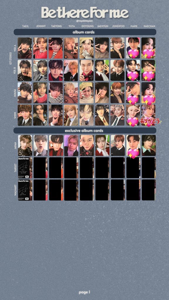 pingguo____'s tweet photo. NCT 127 Be there For me BTFMトレカ チェキ ポスター ポストカード ハガキ 交換 mumo イリチル 異種

【譲】画像1枚目
テイル テヨン 悠太 ジェヒョン

【求】画像2・3枚目💖
マーク ヘチャン ドヨン ジェヒョン

異種可・郵送希望
お気軽にお声がけください🫧 https://t.co/X1RUY4ujSK