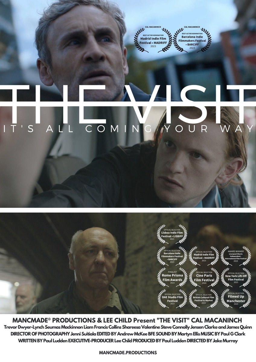 If you fancy watching The Visit Short Film from @LeeChildReacher & @mancmadeprod it's available for FREE here ⤵️ Vimeo vimeo.com/828790474 YouTube youtu.be/vT7qpuGAmn0?si… Or in the post below.. #MancMade #Manchester