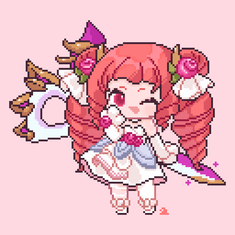 「水晶の薔薇グウェン#ワイリフアート #ArtofLegends #pixelar」|当麻ゆうのイラスト