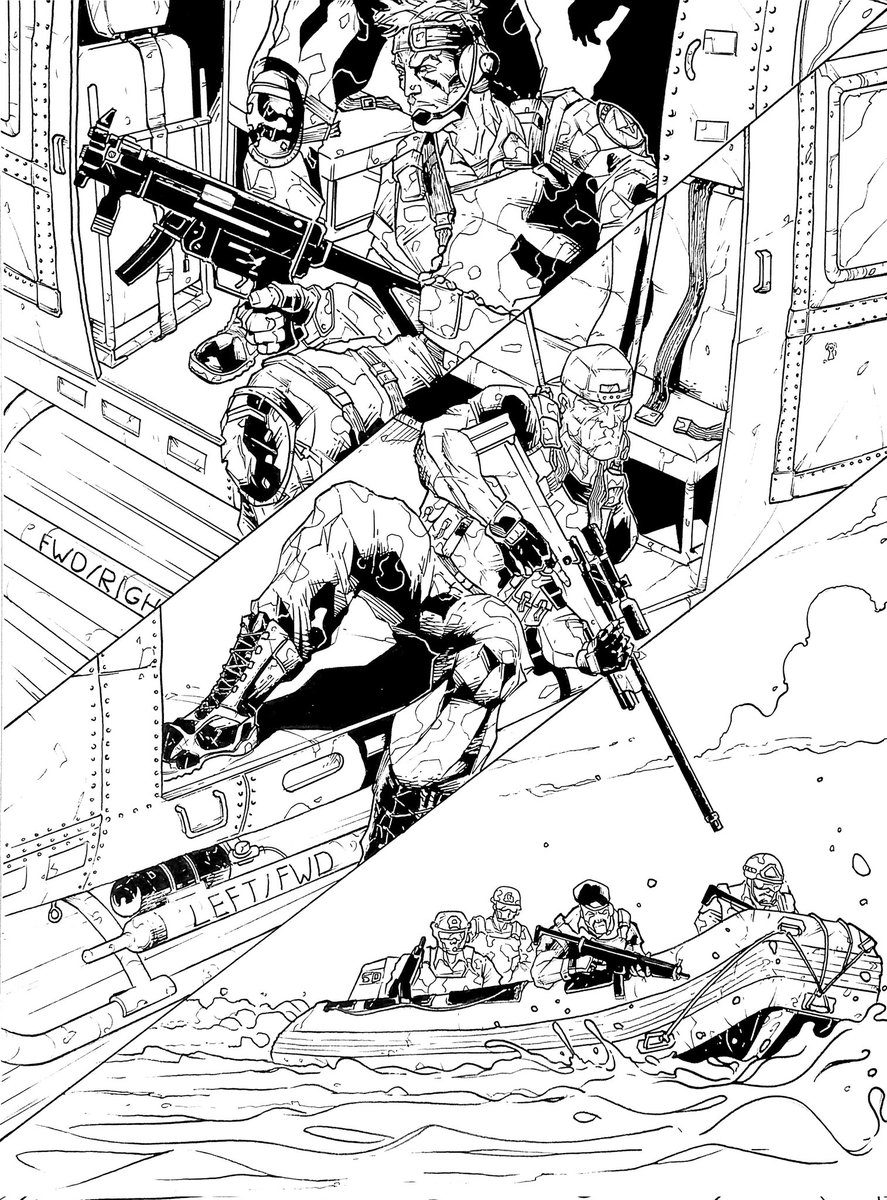 FGiangolini's tweet photo. Another panel from the next issue of Black5, which you can read for free at https://t.co/RzKBfYWVsx #comicbook #comics #artwork #artistsonX https://t.co/GOsnYK40to