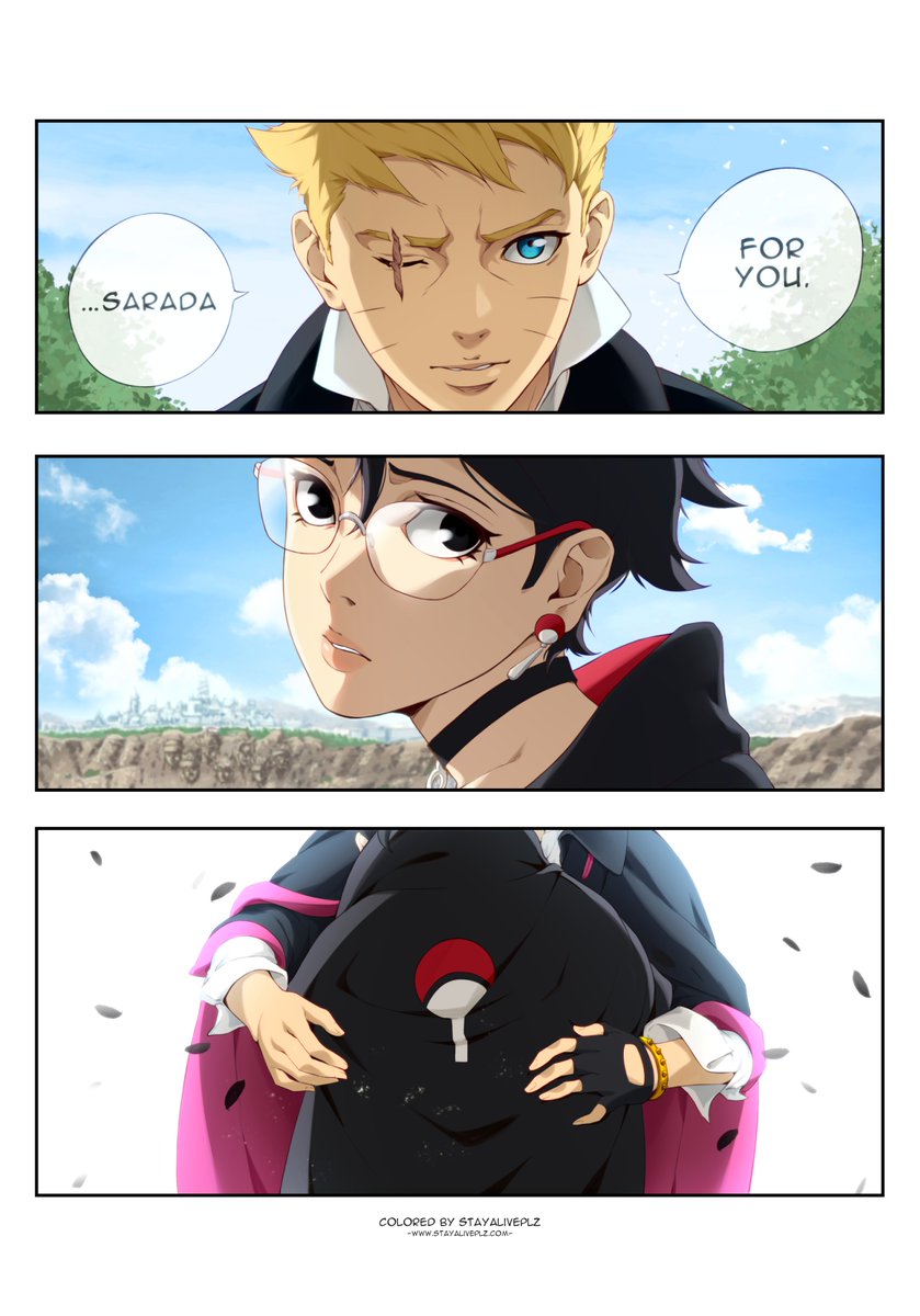 stayaliveplz's tweet photo. Boruto Two Blue Vortex Chapter 5 manga coloring! (Boruto &amp; Sarada)

✨ Process video - https://t.co/mNUoxizeHg

#BORUTO #Sarada #BorutoTwoBlueVortex https://t.co/jcz3unKQR8