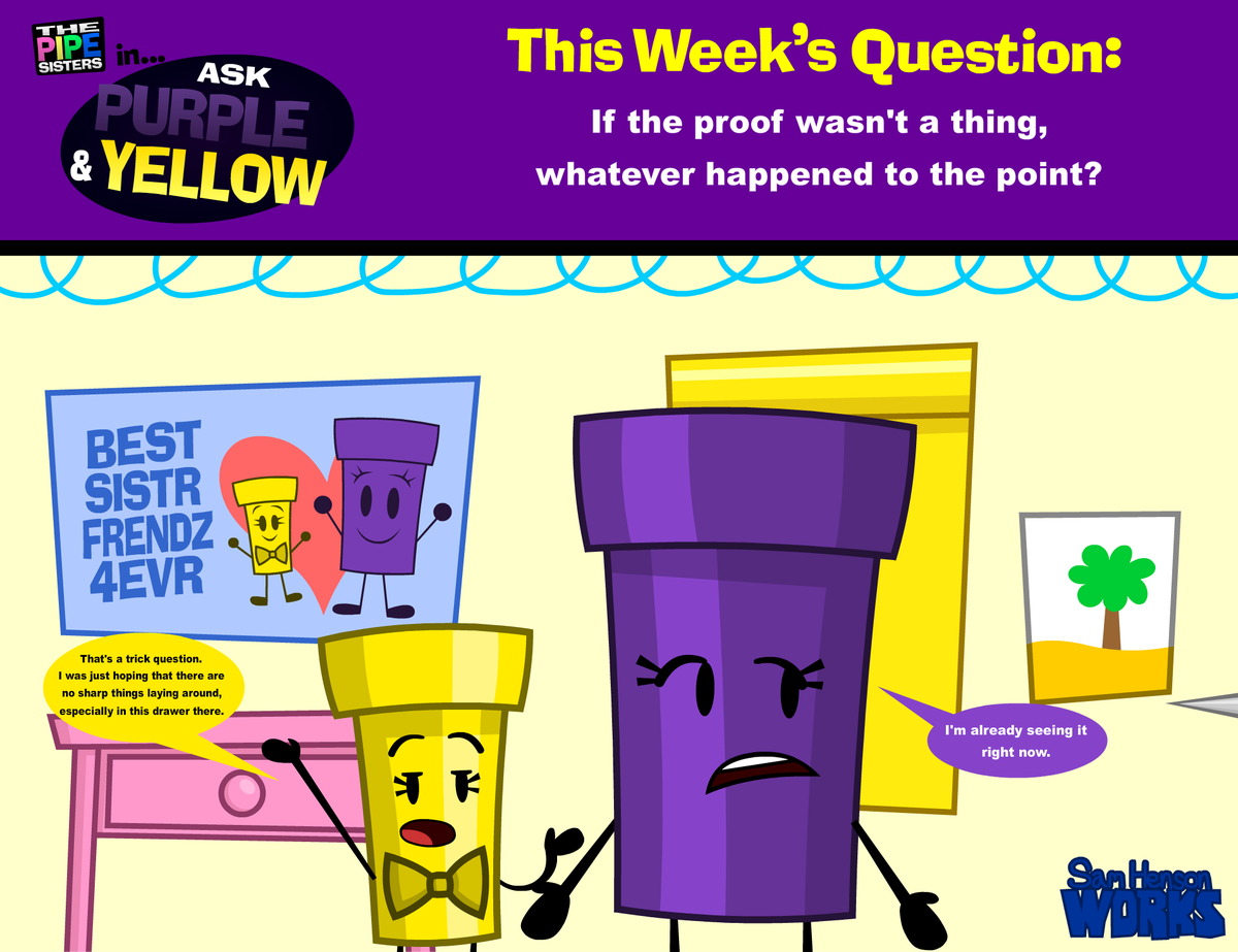 henson_ib's tweet photo. #ThePipeSisters: Ask Purple &amp; Yellow #4 https://t.co/7nQV3VXjX1