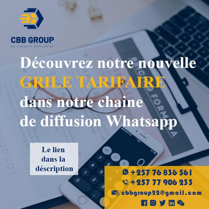 Cbbgroup_bdi's tweet photo. 🆕 Découvrez la nouvelle grille tarifaire des services de CBB Logistics pour le Fret Aérien Express ✈️ (délai de 5 à 10 jours). 

🅿️ Afin de mieux comprendre les services logistique que nous offrons ainsi que les prix associés ...

1/2 https://t.co/OG1q6EP6Up