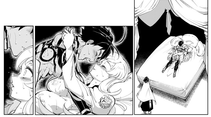 たまにこういう引きの絵で状況を見せないといわゆる「顔漫画」になってしまうのだ。時間かかる割に読み飛ばされるコマだけど必要なんだわ。 