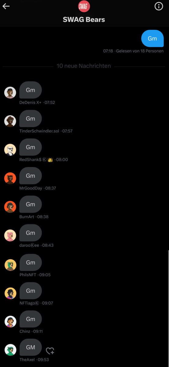 Gm legends. So many active mf on Sunday #swagbo <a href="/okaybears/">Okay Bears</a>