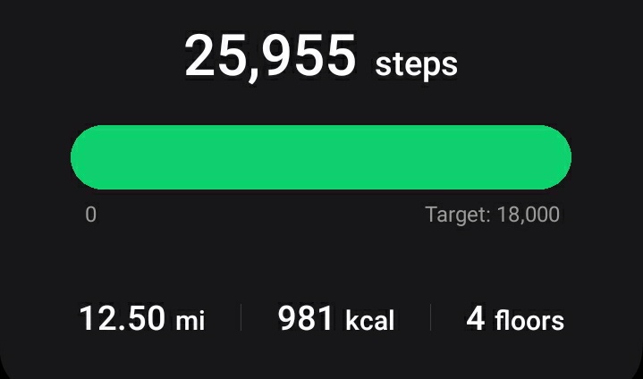 JustTweetGeorge's tweet photo. Yesterday I had a brilliant day for fitness. I walked almost 26,000 steps and I burned 1,014 calories through activity! #SamsungWatch4 #SamsungHealth #KeepingFit #Exercise #Walks #Fitness https://t.co/NzZnFTIjQn