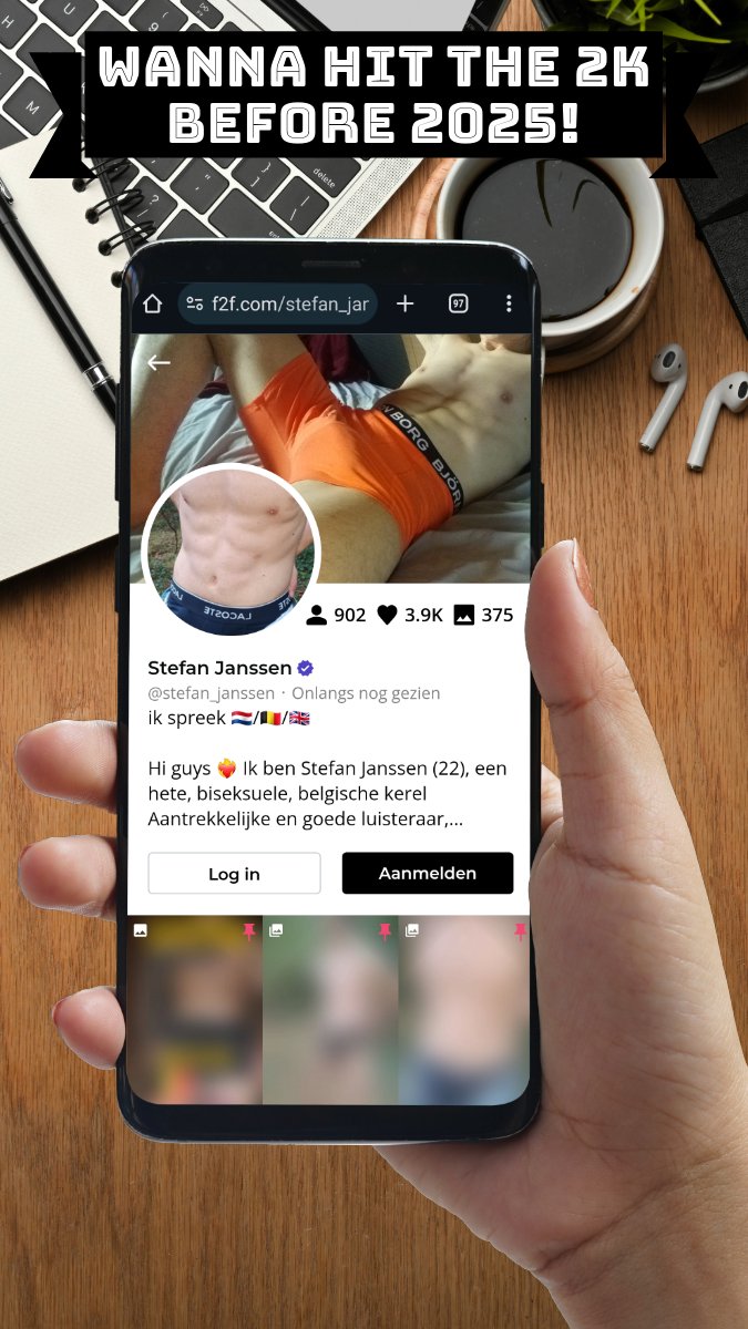 StefanJanssen22's tweet photo. Help me. I want to reach 2K on F2F before 2025. If you want to see more of me you can follow me there for free or become a sub.
#f2fplatform #dutch #youngster #contentcreator #f2f #hot #NakedModels #horny #nsfw #bigdick #Dutch #22yearsold https://t.co/dLf4OYeqaw
@f2f_com
@f2fnet https://t.co/HFbz02OJZi