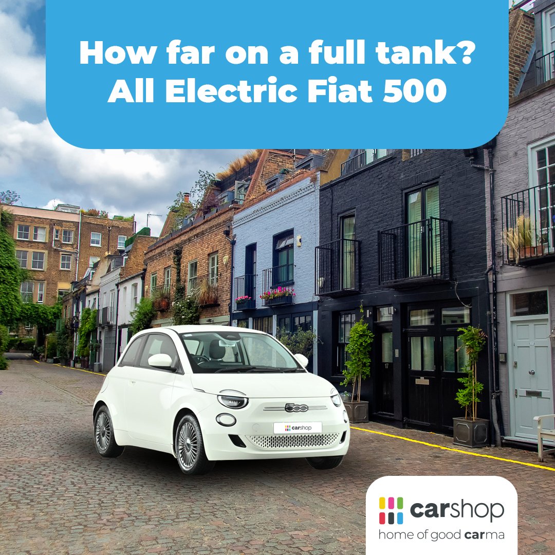 Time for a little challenge! Can you guess the impressive range of the Fiat 500e on a single charge? Share your predictions and let's see who's got the electric know-how! ⚡🔍 

#Fiat500e #HowFarOnAFullTank #CarShop