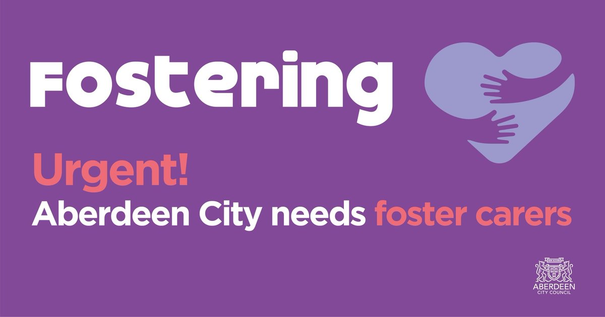 AberdeenCC's tweet photo. Could you provide a nurturing and safe home for a child or young person in Aberdeen? We are holding an information evening 5pm–7pm tomorrow at Bridge of Don Community Centre   where you can learn more about fostering and meet some of our foster carers and team members. https://t.co/rnjjxe6MZ4