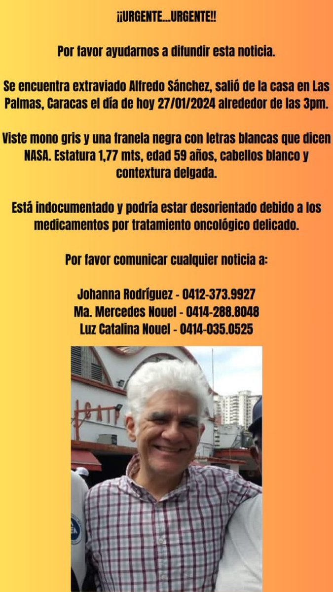 ibepacheco's tweet photo. Se agradece información https://t.co/pQoFxrRHtn