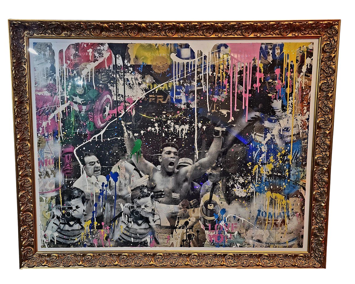 NinjaTurtlesToy's tweet photo. https://t.co/vrtunmV8Gs
Absolute Ali Unique Original Spray Paint Silkscreen by Mr Brainwash- Thierry Guetta
#superhero #superheroart #Comic #ComicArt #comics #superherotoys #art #graffiti ##2017 #Acrylic Paint #African American #Black #Boxer #Boxing #Boxing Glove #Boy #Camera ... https://t.co/FBIffHM8dS