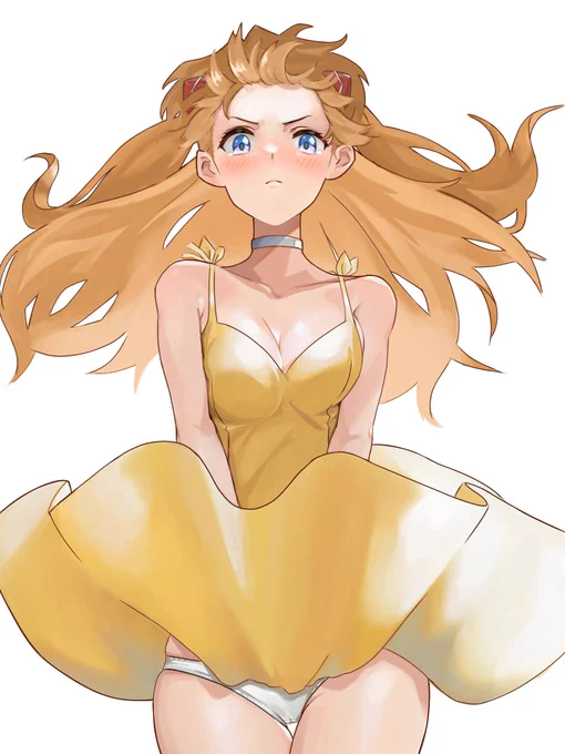 ちな2年前のイラストはこれ↓大きく修正したのは顔とワンピースのしわ、個人的にはいい加筆になったかなと思ってる 