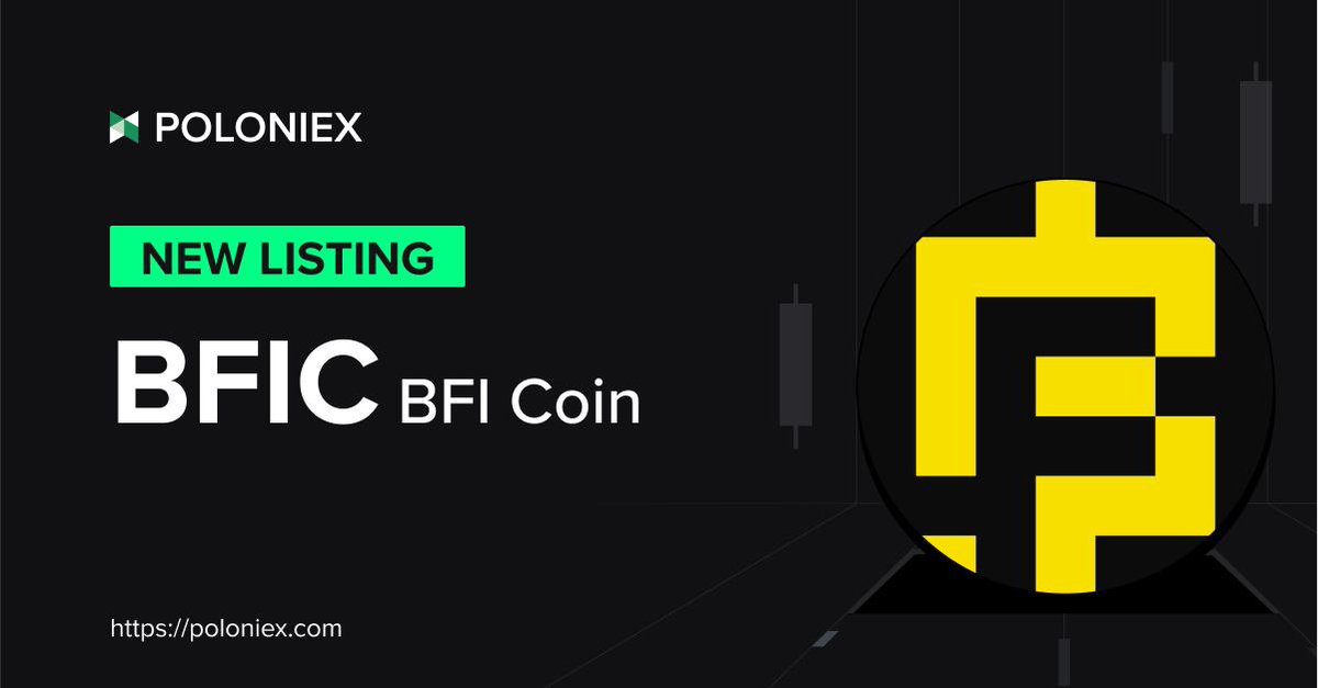 🚀 Poloniex নতুন লিস্ট: $BFIC

✅ ডিপোজিট &amp; ট্রেডিং খুলা হয়েছে

বিস্তারিত:
support.poloniex.com/hc/en-us/artic…

#Poloniex #PoloniexBangladesh #NewListing