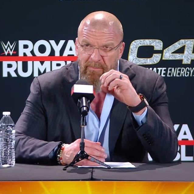 Triple H handled the questions really maturely.

Y'all really thought he was going to give everyone juicy details for the headline stuff when there's literally an ongoing lawsuit?

#RoyalRumble