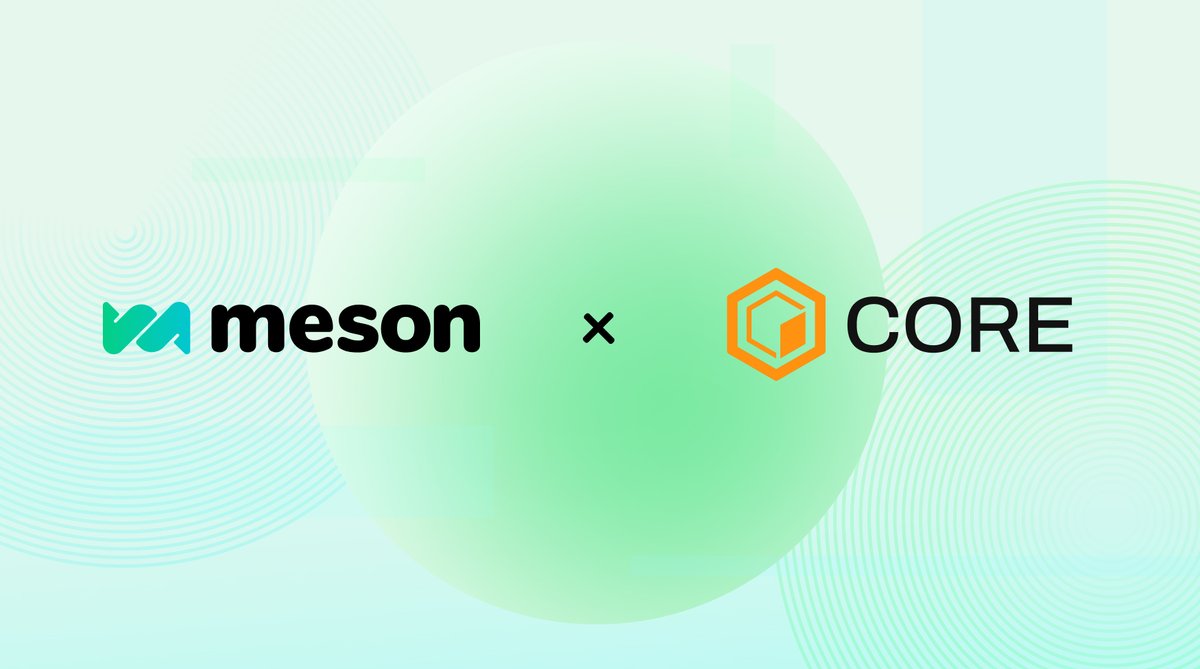 Meson Finance (@mesonfi) on Twitter photo 🔥 We're delighted to extend our cross-chain support on #CORE! <a href="/Coredao_Org/">Core DAO 🔶</a> is a Bitcoin-powered, EVM-compatible blockchain that combines delegated PoW and delegated PoS.
The integration is empowering users with seamless and costless #BTC #ETH #USDT #USDC cross-chain swaps 🔥 We're delighted to extend our cross-chain support on #CORE! <a href="/Coredao_Org/">Core DAO 🔶</a> is a Bitcoin-powered, EVM-compatible blockchain that combines delegated PoW and delegated PoS.
The integration is empowering users with seamless and costless #BTC #ETH #USDT #USDC cross-chain swaps