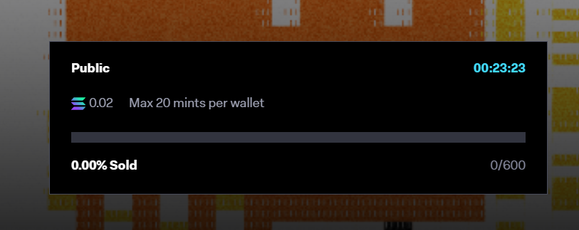 Mint Today! 🙀

Immutable 🔒 Compressed NFTs 🧹
Price Locked Max: 0.02🔒

#solana #nftart #HYPE #Degens