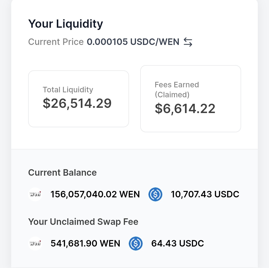 Yaudah, silahkan add liquidity DLMM Pools di <a href="/MeteoraAG/">Meteora</a> 
Bahannya :
1. Siapin Phantom wallet.
2. Buat wallet lalu save phrasenya/private key nya.
3. Siapin SOL buat fee (Bisa beli di market CEX lalu WD ke wallet phantom).
4. Siapin USDC atau WEN setara 20k USD (USDC wd dari